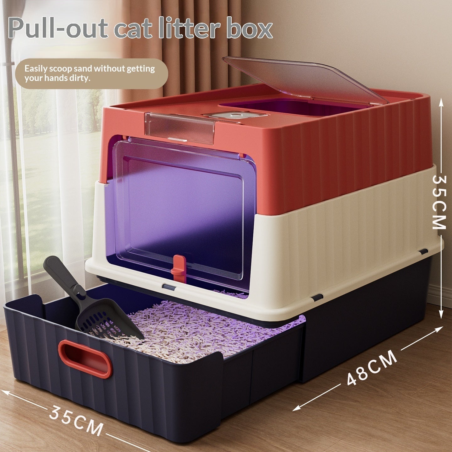 EliteClean™ | Fully Enclosed UV - C Sanitizing Litter Station - Odor Control Edition - Aura Pet Elite