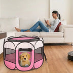 EliteDen™ | Portable 360 - View Exercise Pen & Water - Resistant Kennel - Aura Pet Elite