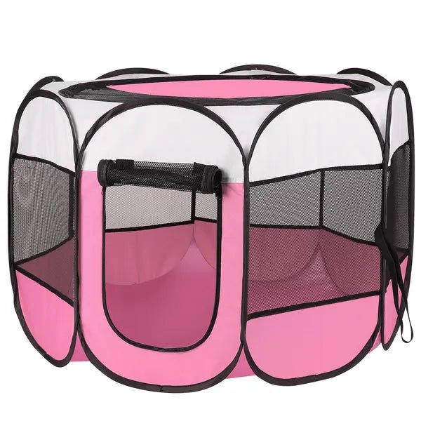 EliteDen™ | Portable 360 - View Exercise Pen & Water - Resistant Kennel - Aura Pet Elite