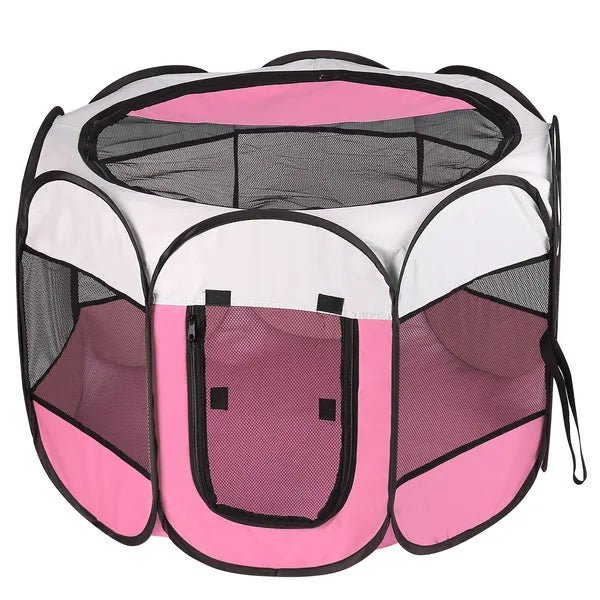 EliteDen™ | Portable 360 - View Exercise Pen & Water - Resistant Kennel - Aura Pet Elite