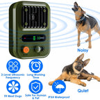 EliteEcho™ | Waterproof Ultrasonic Bark Control (Black - Green Edition) - Aura Pet Elite