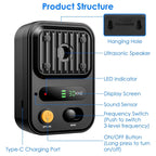 EliteEcho™ | Waterproof Ultrasonic Bark Control (Black - Green Edition) - Aura Pet Elite