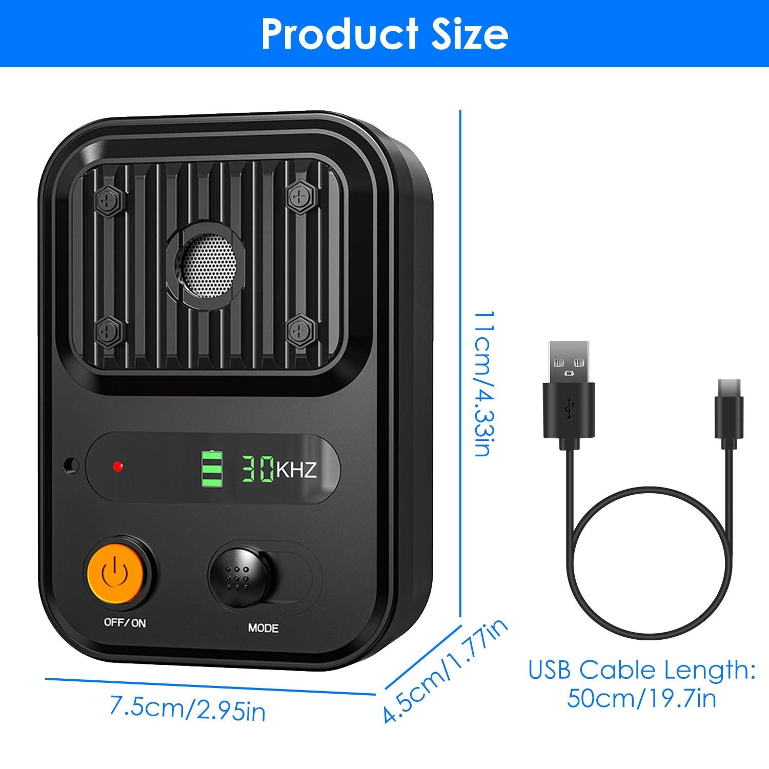 EliteEcho™ | Waterproof Ultrasonic Bark Control (Black - Green Edition) - Aura Pet Elite