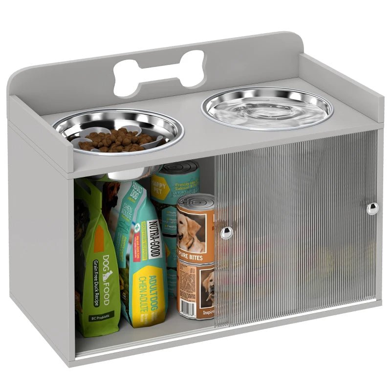 EliteFeast™ | Ergonomic Raised Diner & Storage Combo for Large Breeds - Aura Pet Elite