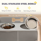 EliteFeast™ | Ergonomic Raised Diner & Storage Combo for Large Breeds - Aura Pet Elite