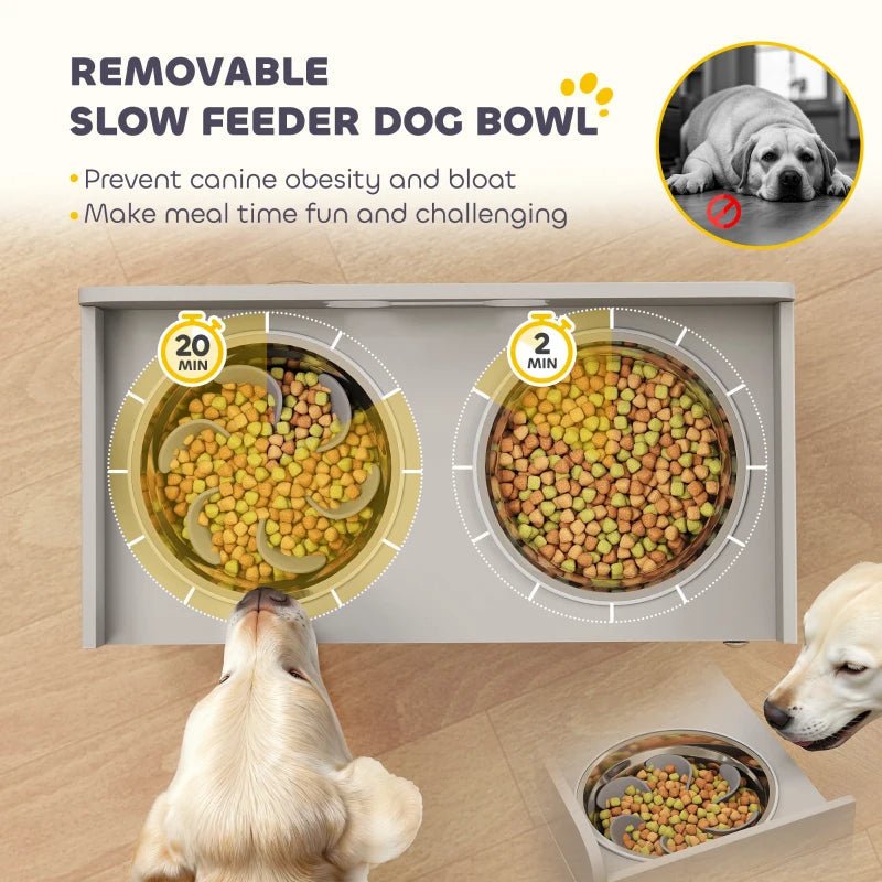 EliteFeast™ | Ergonomic Raised Diner & Storage Combo for Large Breeds - Aura Pet Elite