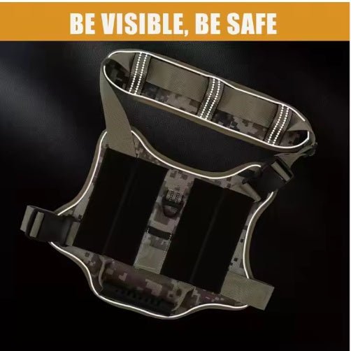 EliteForce™ | Tactical Reflective Vest with Easy - Control Handle - Aura Pet Elite