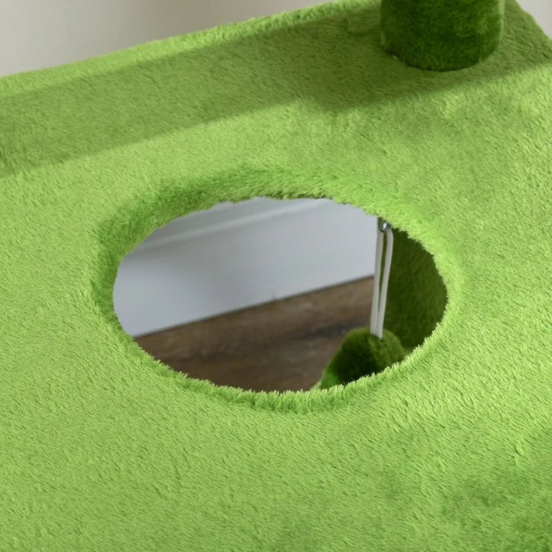 EliteJungle™ | Multi - Level Indoor Cat Tree - Botanical Green Edition - Aura Pet Elite