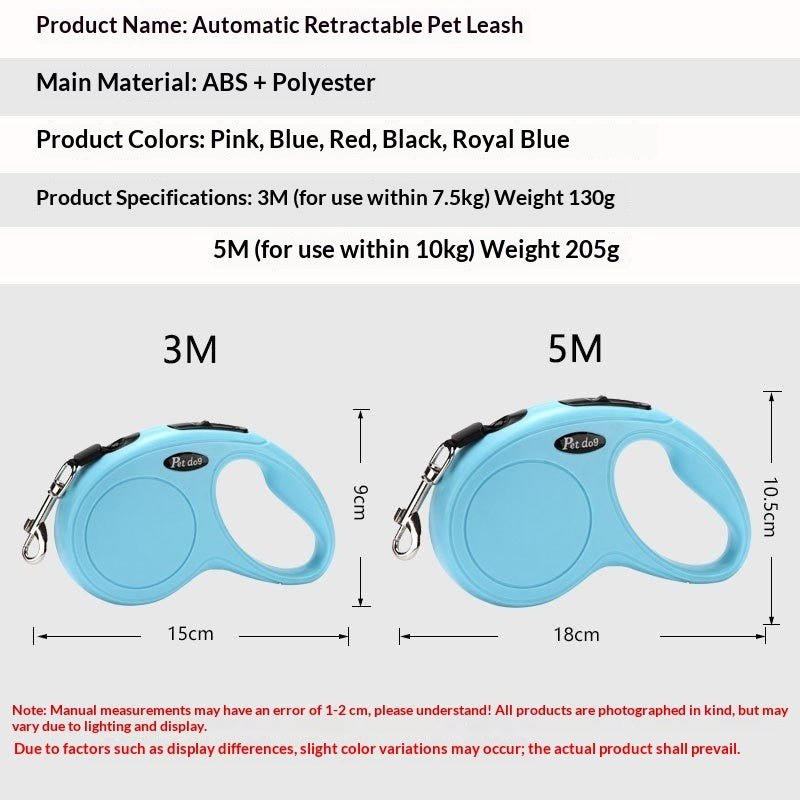 EliteLead™ | Pro - Control Retractable Walking Rope with Safety Lock - Aura Pet Elite