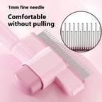 ElitePure™ | Professional Stainless Steel Fine - Gear Comb for Cats & Dogs - Aura Pet Elite