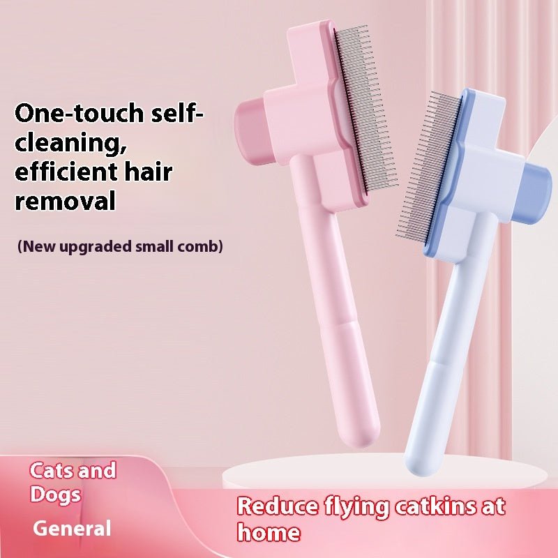 ElitePure™ | Professional Stainless Steel Fine - Gear Comb for Cats & Dogs - Aura Pet Elite