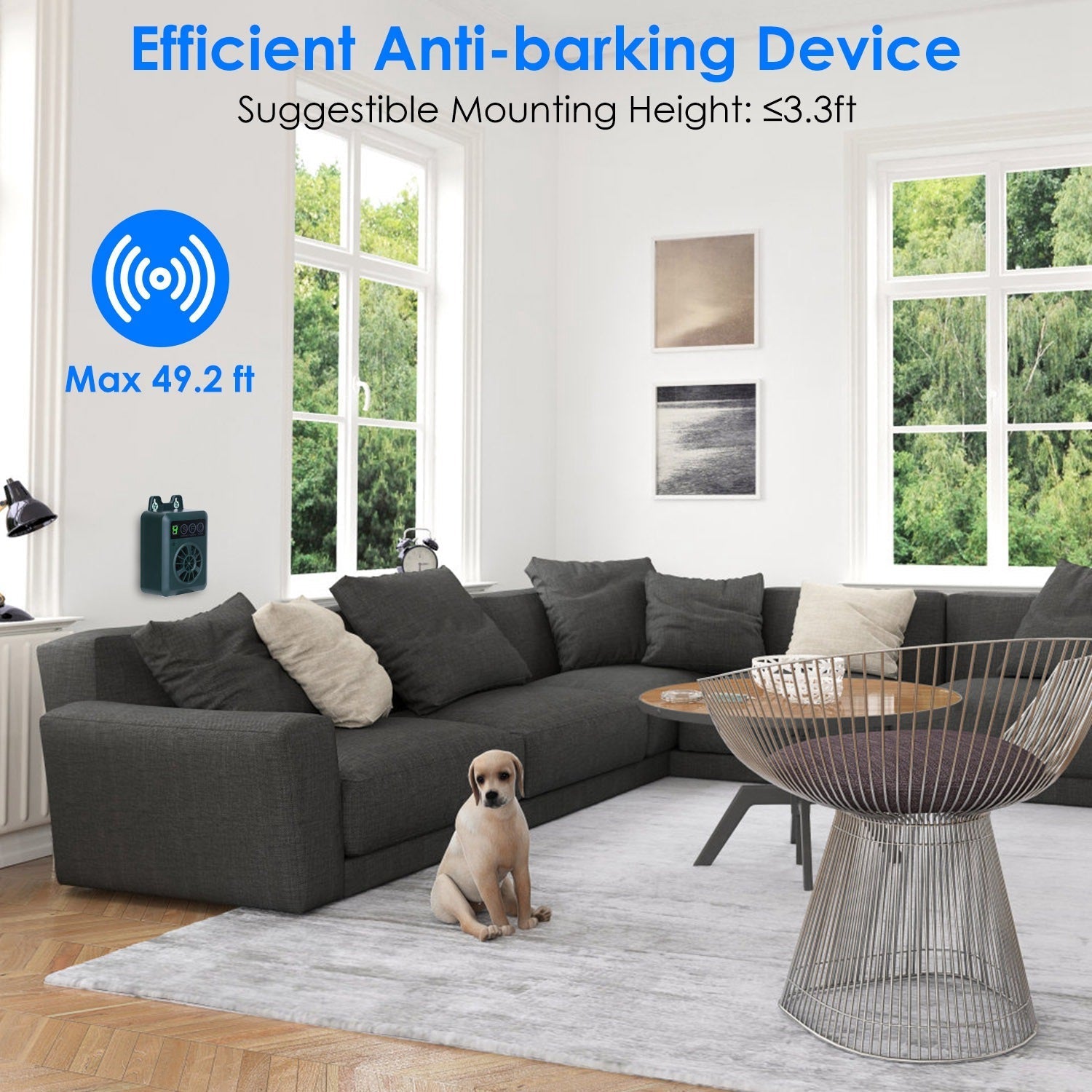 EliteSerene™ | Long - Range 4 - Level Bark Control Device - Aura Pet Elite
