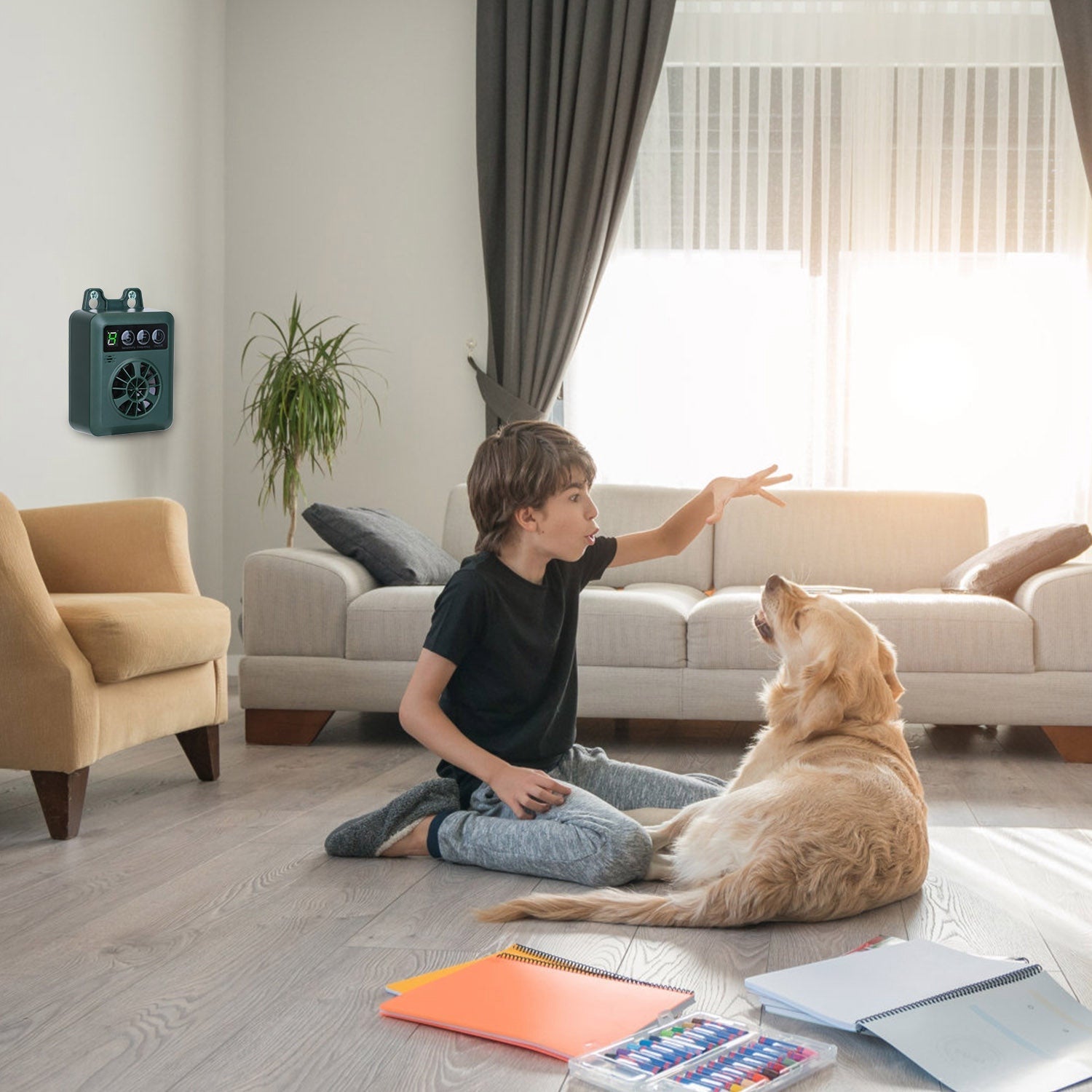 EliteSerene™ | Long - Range 4 - Level Bark Control Device - Aura Pet Elite