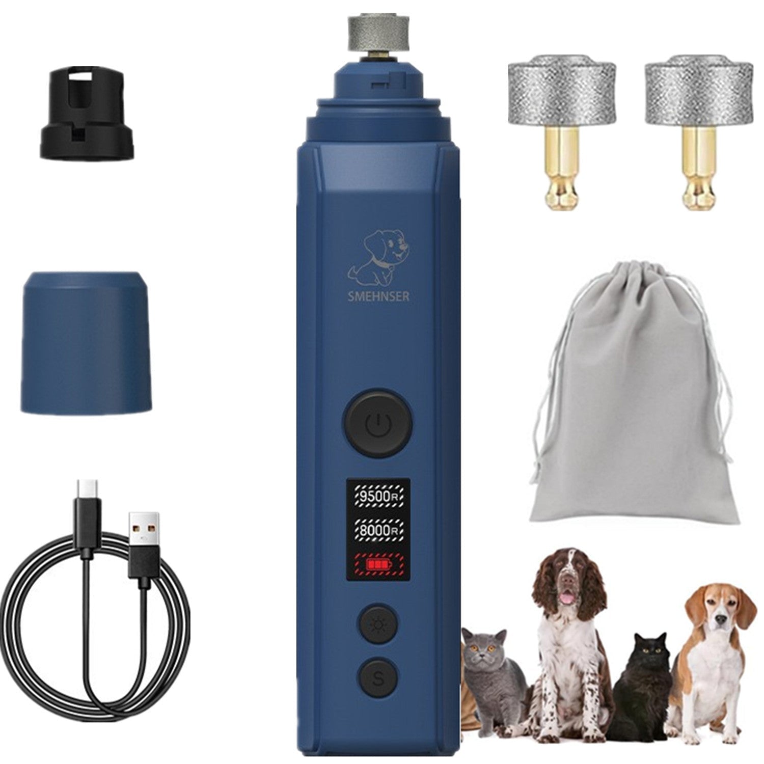 EliteSight™ | Advanced Pet Grooming Tool with Dual High - Intensity Safety Lights - Aura Pet Elite