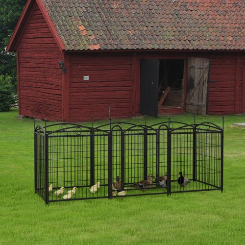 EliteStronghold™ | Pro - Grade Metal Exercise Fence for Dogs - Aura Pet Elite