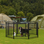 EliteStronghold™ | Pro - Grade Metal Exercise Fence for Dogs - Aura Pet Elite