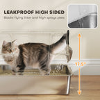 EliteTitan™ | Professional Grade Stainless Steel Litter Box with Flip - Top & Step - Aura Pet Elite