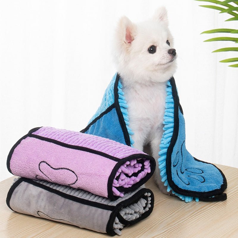 EliteWrap™ | Professional Grade Microfiber Pet Towel - Super Absorbent Spa Wrap - Aura Pet Elite
