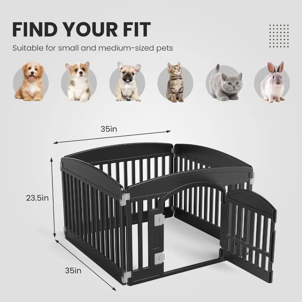 EliteZone™ | Heavy - Duty Modular Pet Exercise & Play Fence - Aura Pet Elite