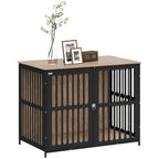 EstatePaw™ | Anti - Escape Luxury Crate & Side Table - Aura Pet Elite