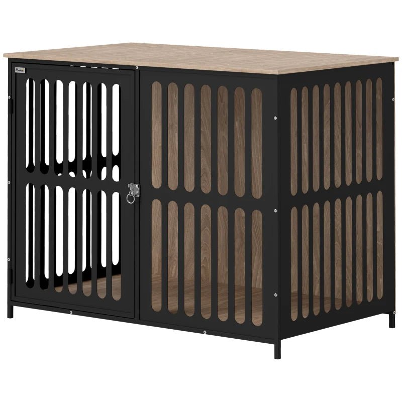 EstatePaw™ | Anti - Escape Luxury Crate & Side Table - Aura Pet Elite