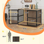 EstatePaw™ | Anti - Escape Luxury Crate & Side Table - Aura Pet Elite