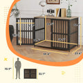 EstatePaw™ | Anti - Escape Luxury Crate & Side Table - Aura Pet Elite