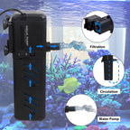 TitanFlow™ | The All-in-One Professional Aquarium Internal Filter - Crystal Clear Water Tech