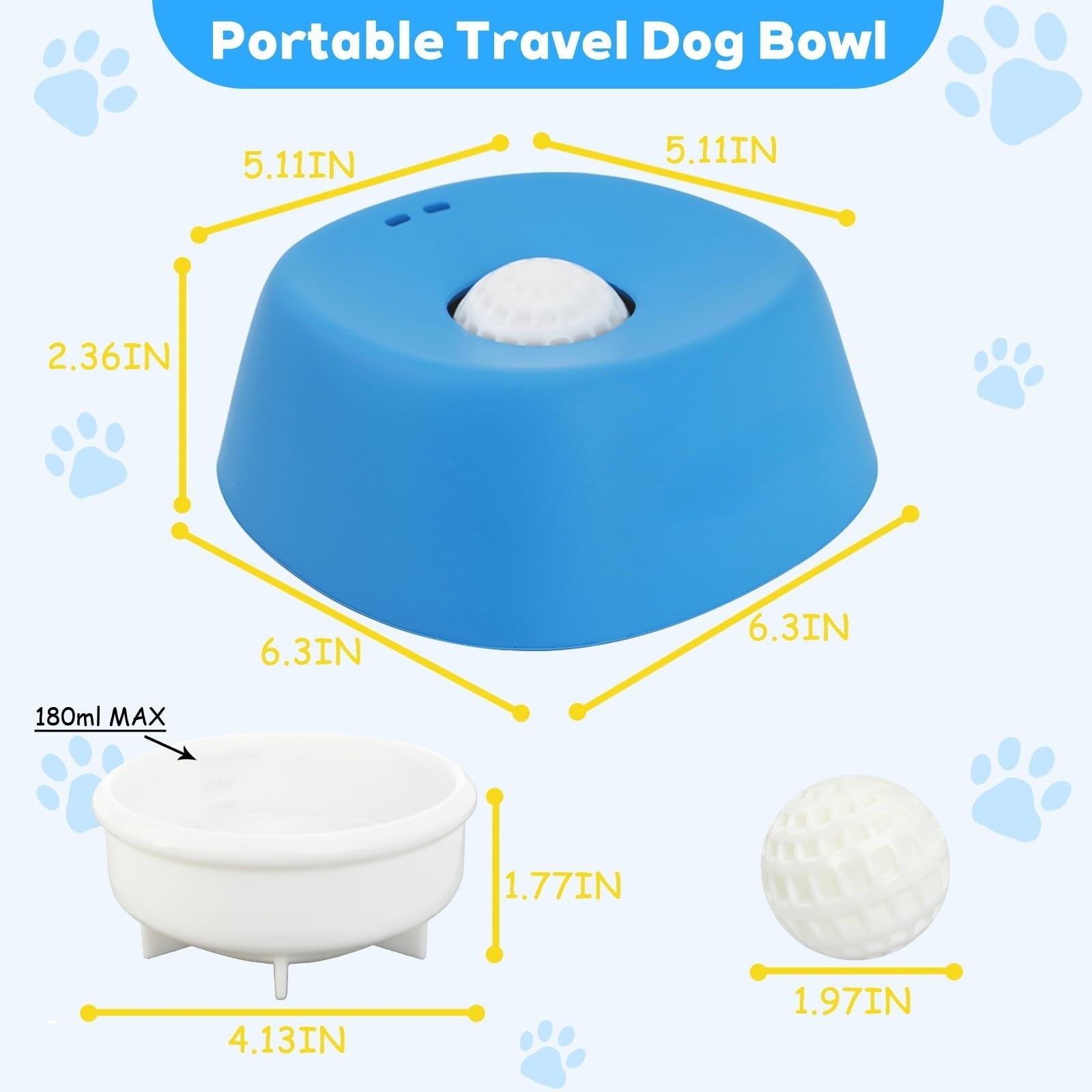 AuraPlay™ Zen-Sphere | Spherical Enrichment Licking Bowl – Anti-Anxiety Slow Feeder for Yogurt & Bone Broth