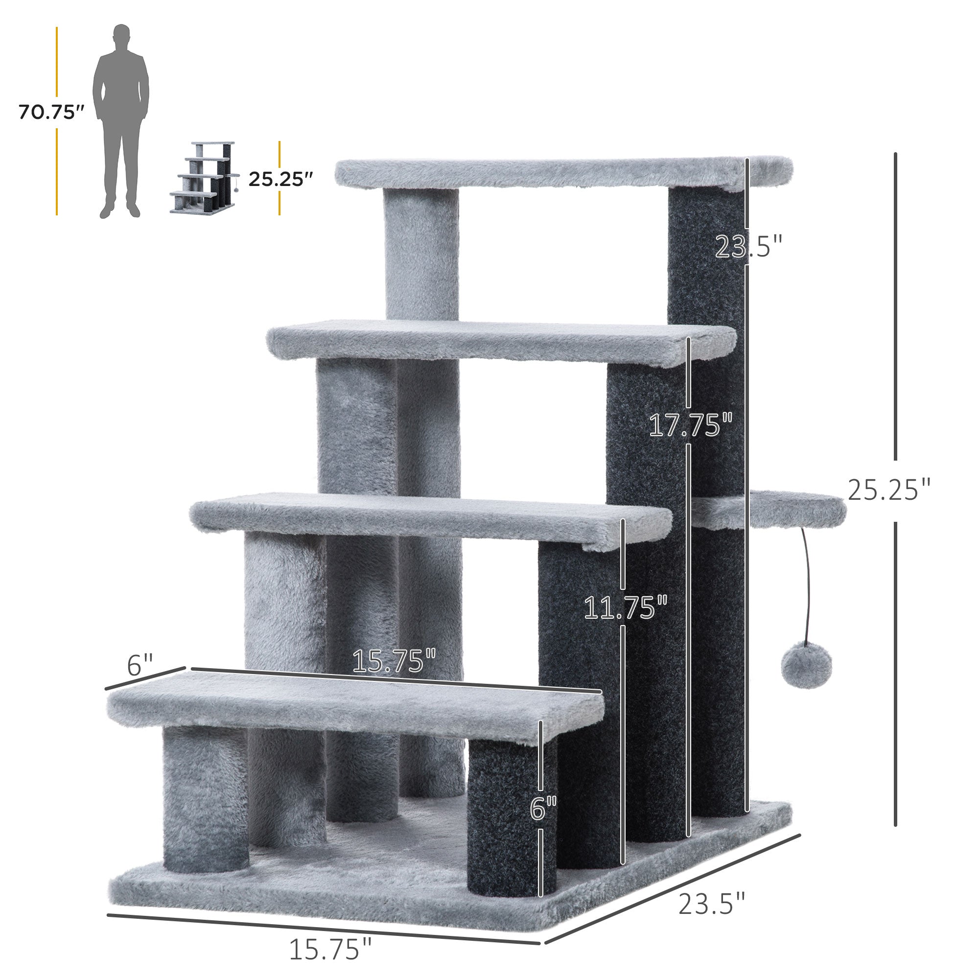 EliteVista™ | All-in-1 Cat Activity Center - Contemporary Tree with Sisal Posts & Condo