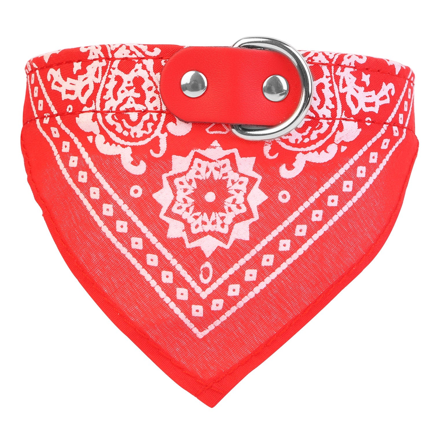 EliteCraft™ | Designer Leather Pet Scarf - Durable Adjustable Bandana Collar Set