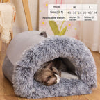 EliteHaven™ | Foldable Warm Pet Nest - Long-Plush Anti-Moisture Comfort Bed