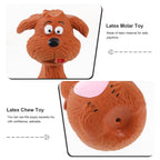 AuraPlay™ Soft-Bite Series | 4pcs Cute Sound-Emitting Latex Toys – Gentle Teething & Oral Health Set for Young Pets