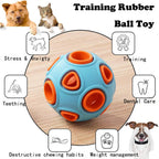 AuraPlay™ Echo-Bounce | Twin Set of Durable Jingle Balls – Safe Rubber Dental Chew for Sensory Play