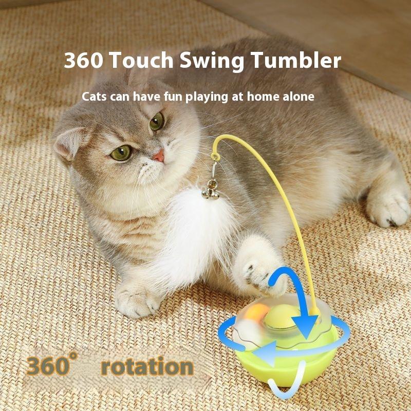 EliteBalance™ | 2-in-1 Treat Leaking Ball - Interactive Gravity Tumbler for Cats