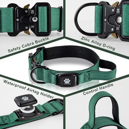 EliteGuardian™ | Tactical Tracking Collar - Indestructible Anti-Lost Collar for Large Breeds