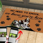EliteGreet™ | Bespoke Pet Welcome Mat - Custom Photo & Name Anti-Slip Entry Rug
