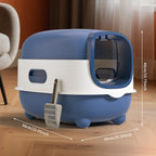 AuraPure™ Horizon XL | Spacious High-Capacity Cat Toilet – Anti-Splash & Tracking Control System for Large Breeds