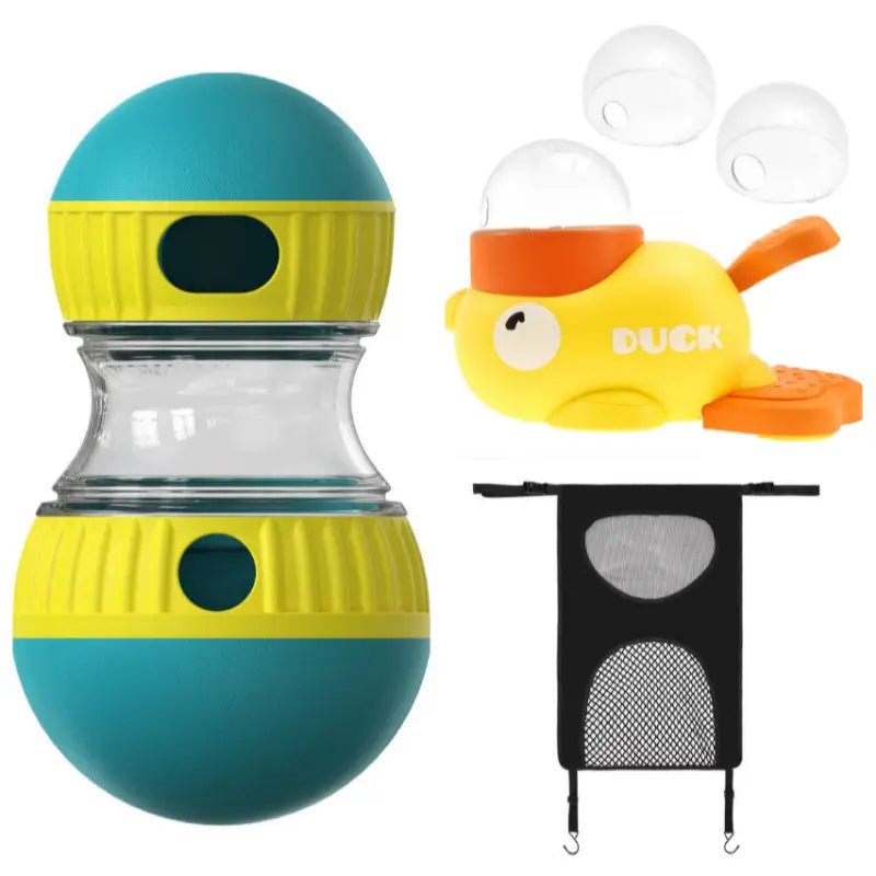 GeniusTumble™ | IQ - Boosting Anti - Gulp Feeding Toy - Aura Pet Elite