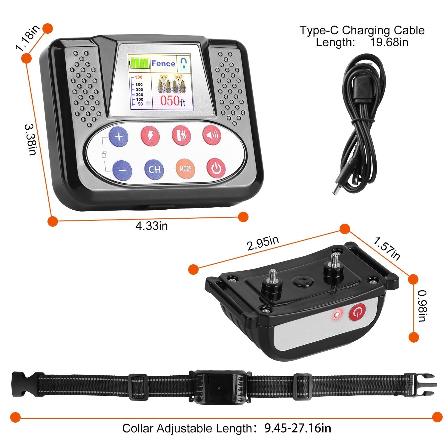 RangeMaster™ | 990FT Intelligent Invisible Fence & Trainer - Aura Pet Elite