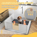 SafeBirth™ | Adjustable Puppy Playpen with Pig Rails - Aura Pet Elite