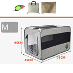 SafeSky™ | Foldable Pet Travel Suite with Locking Safety Zippers - Aura Pet Elite