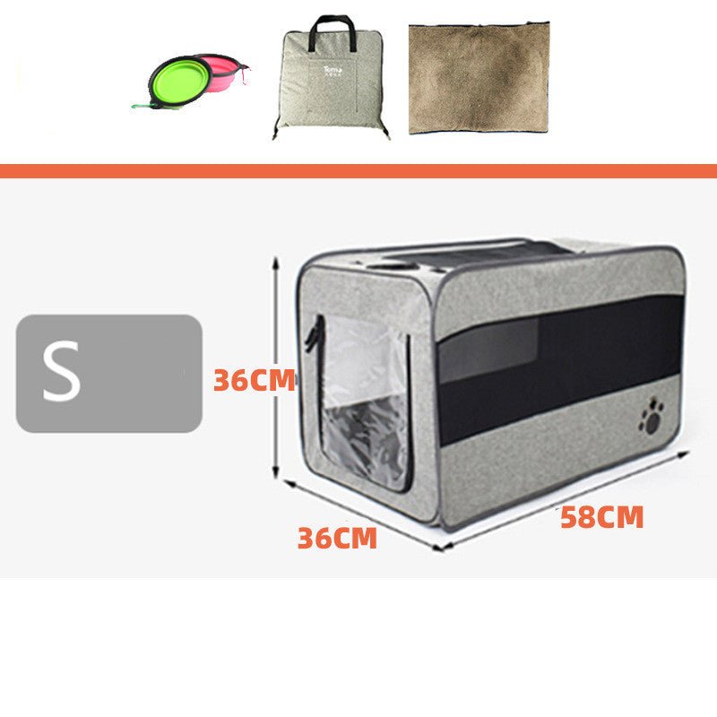 SafeSky™ | Foldable Pet Travel Suite with Locking Safety Zippers - Aura Pet Elite