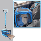 SafeSky™ | Foldable Pet Travel Suite with Locking Safety Zippers - Aura Pet Elite