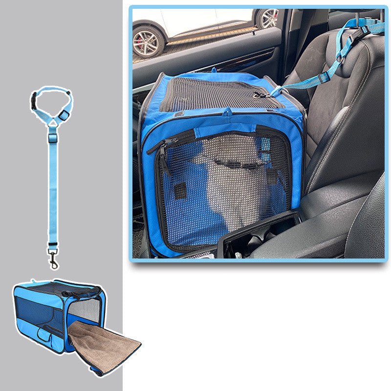 SafeSky™ | Foldable Pet Travel Suite with Locking Safety Zippers - Aura Pet Elite