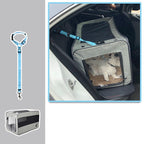 SafeSky™ | Foldable Pet Travel Suite with Locking Safety Zippers - Aura Pet Elite