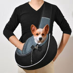 SnuggleStride™ | Hands - Free Luxury Pet Sling Bag - Aura Pet Elite