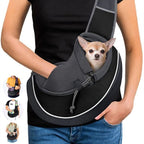 SnuggleStride™ | Hands - Free Luxury Pet Sling Bag - Aura Pet Elite