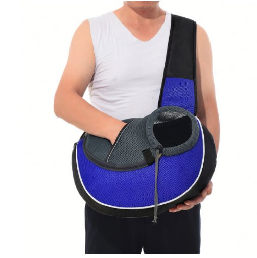 SnuggleStride™ | Hands - Free Luxury Pet Sling Bag - Aura Pet Elite
