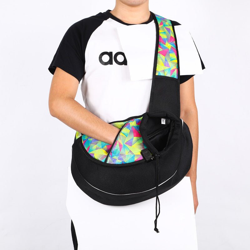 SnuggleStride™ | Hands - Free Luxury Pet Sling Bag - Aura Pet Elite